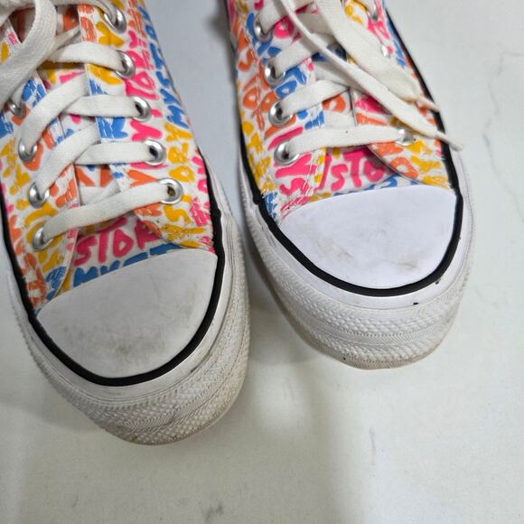 Chuck Taylor All Star Lift Platform My Story Canvas Sneakers Woman's Size 6 - Picture 9 of 14
